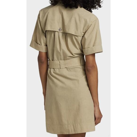 RAILS WOMENS SIZE MEDIUM NATALIE TIE WAIST MINI DRESS OLIVE KHAKI TAN NEW - Picture 2 of 14